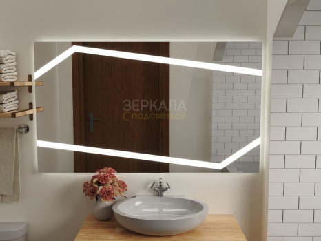 Зеркало для ванной с подсветкой Баколи 150х80 см